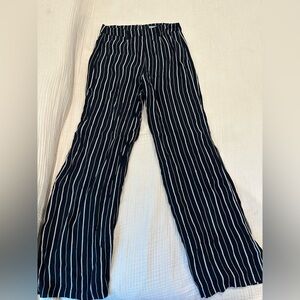 Reformation Belmont Sorrento Black and White Striped Pants